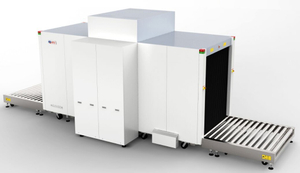 Scanner d'inspection de cargaison à rayons X double vue avec deux générateurs pour la numérisation de sécurité de la cargaison de palettes d'aéroport