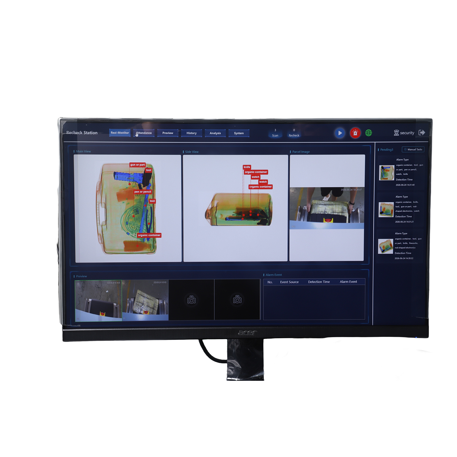 AT6550D avec CCTV, IA et poste de contrôle de réseau à distance