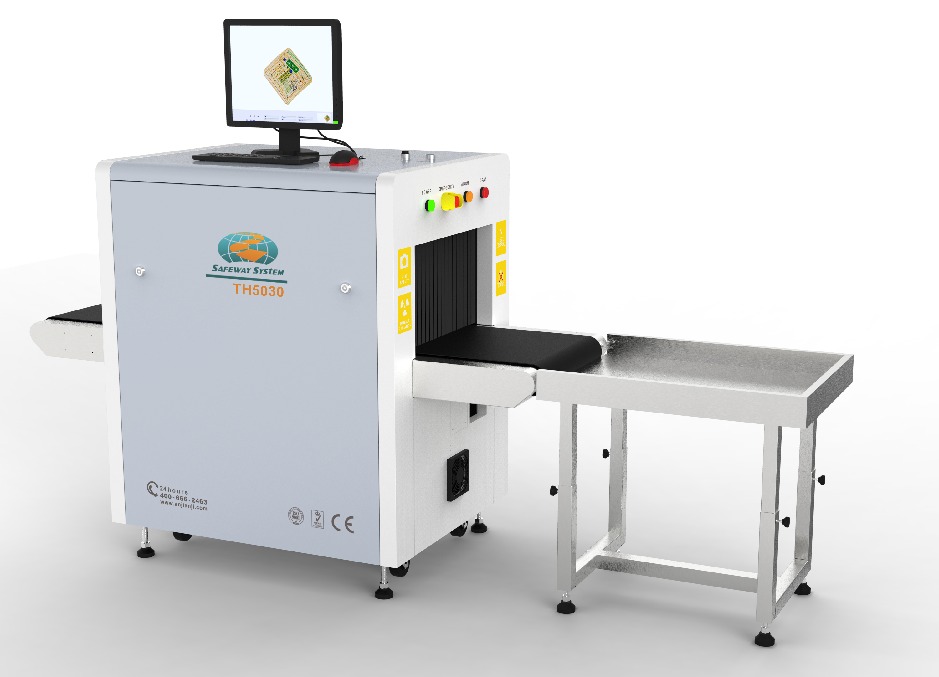 Machine de numérisation des rayons X de sécurité pour l'inspection des bagages et des colis